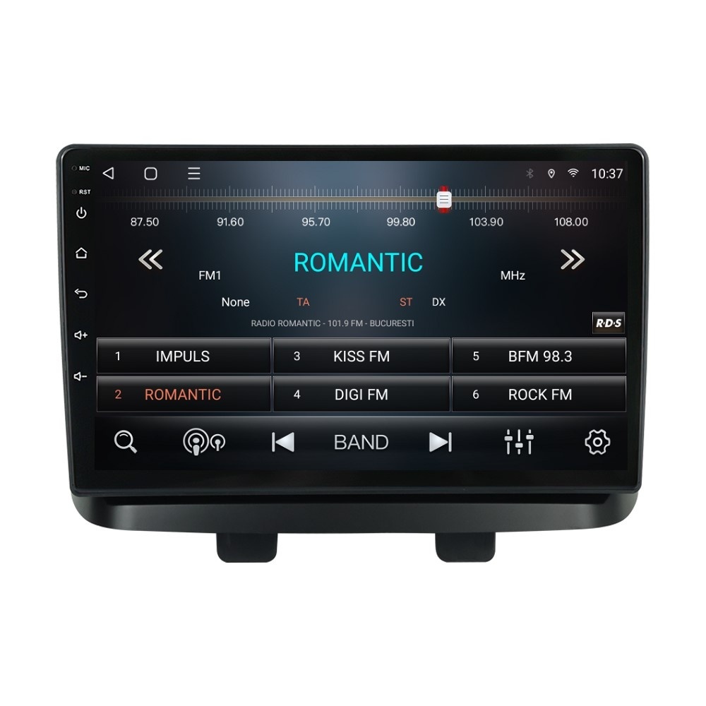 Navigatie dedicata cu Android Fiat Doblo 2000 - 2009, 3GB RAM, Radio GPS Dual Zone, Display HD QLED 10