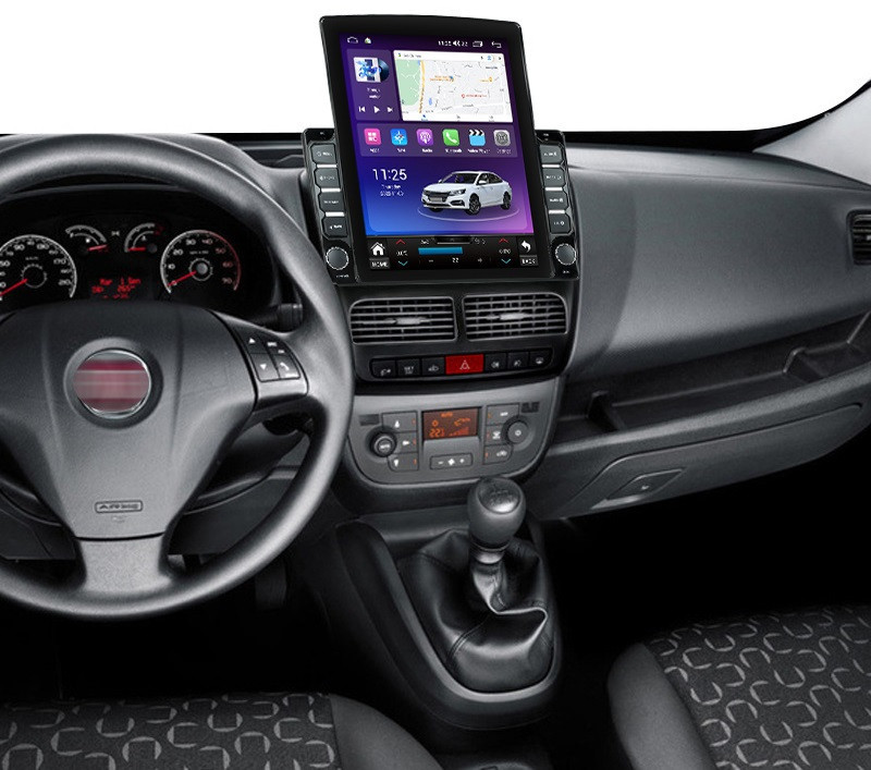 Navigatie dedicata cu Android Fiat Doblo 2010 - 2015, 4GB RAM, Radio GPS Dual Zone, Touchscreen IPS 9.7