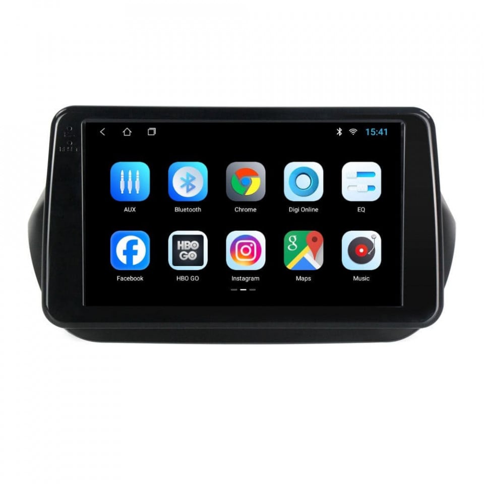 Navigatie dedicata cu Android Fiat Fiorino 2007 - 2021, 1GB RAM, Radio GPS Dual Zone, Display HD IPS 9