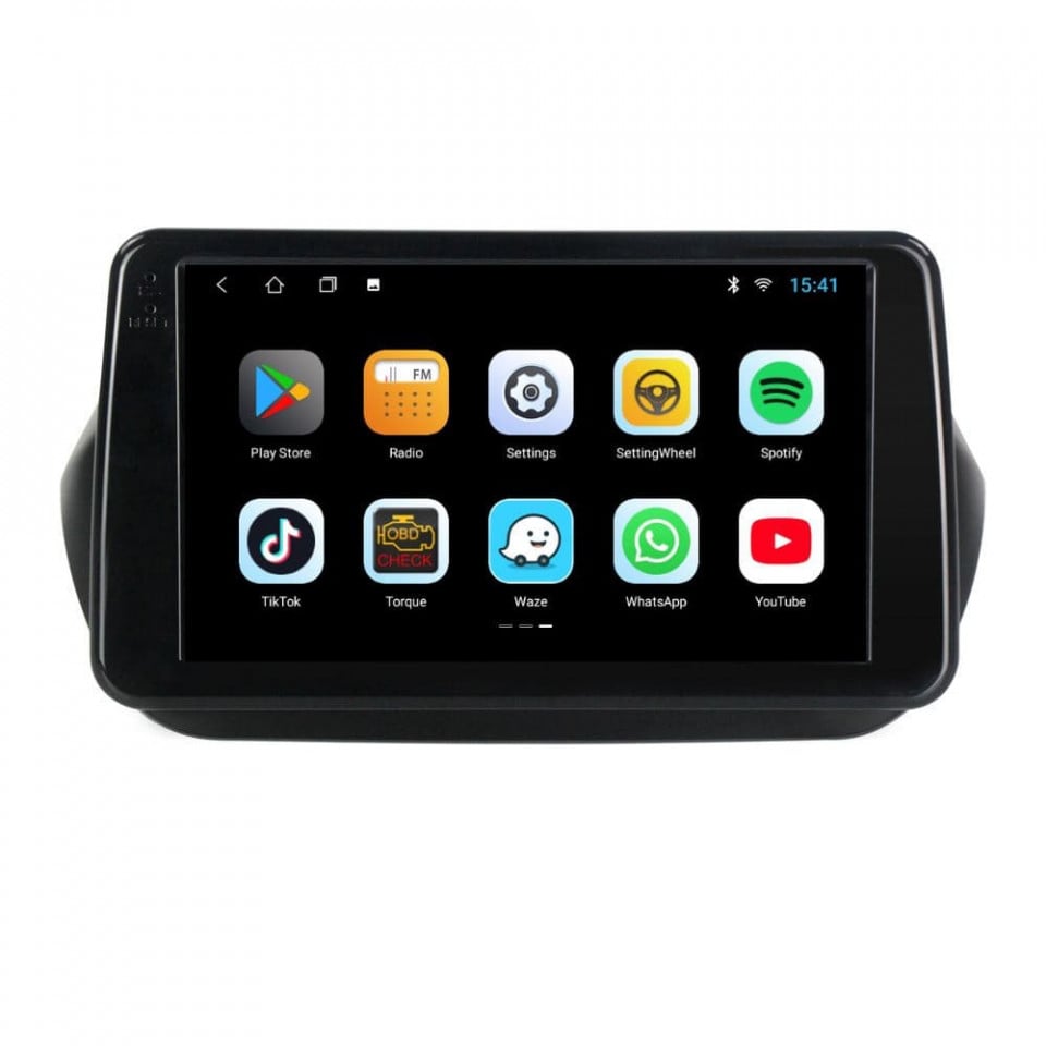 Navigatie dedicata cu Android Fiat Fiorino 2007 - 2021, 2GB RAM, Radio GPS Dual Zone, Display HD IPS 9