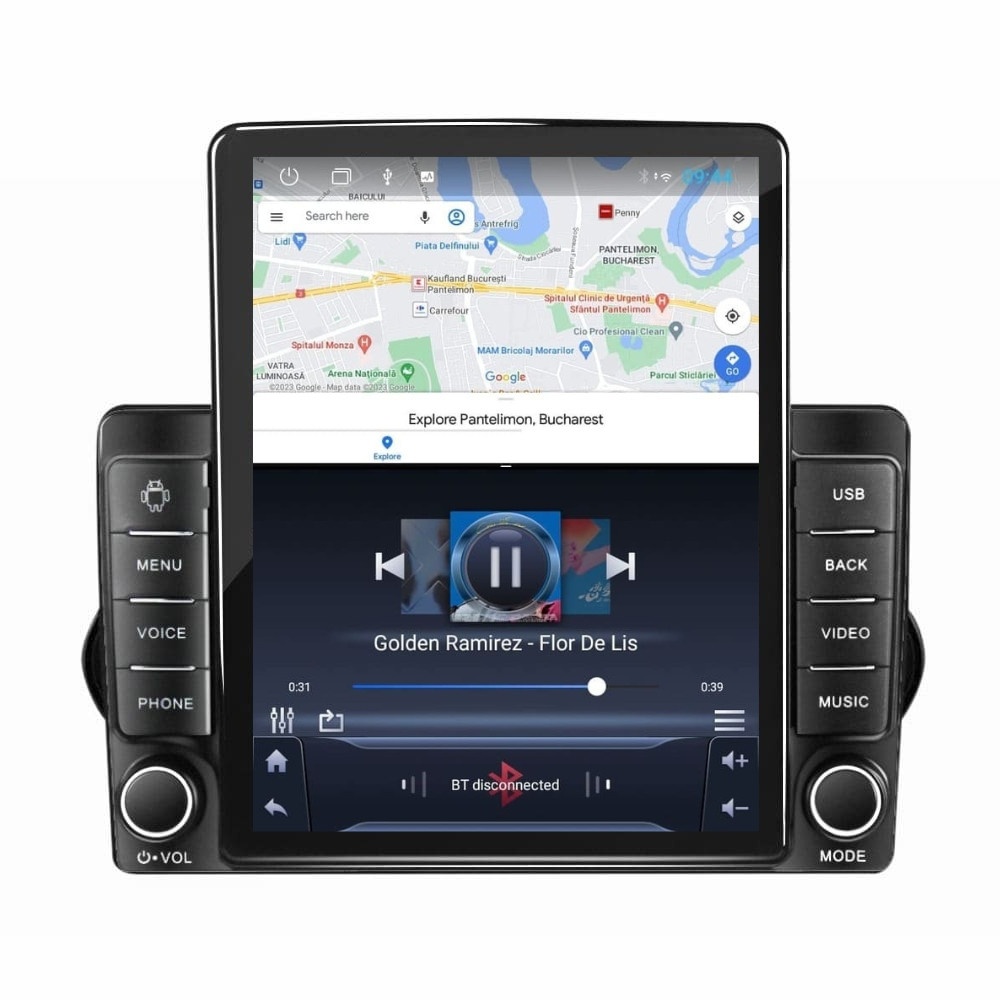 Navigatie dedicata cu Android Fiat Tipo dupa 2015, 2GB RAM, Radio GPS Dual Zone, Touchscreen IPS 9.7" HD tip Tesla, Internet Wi-Fi, Bluetooth, MirrorLink, USB - Imagine 3