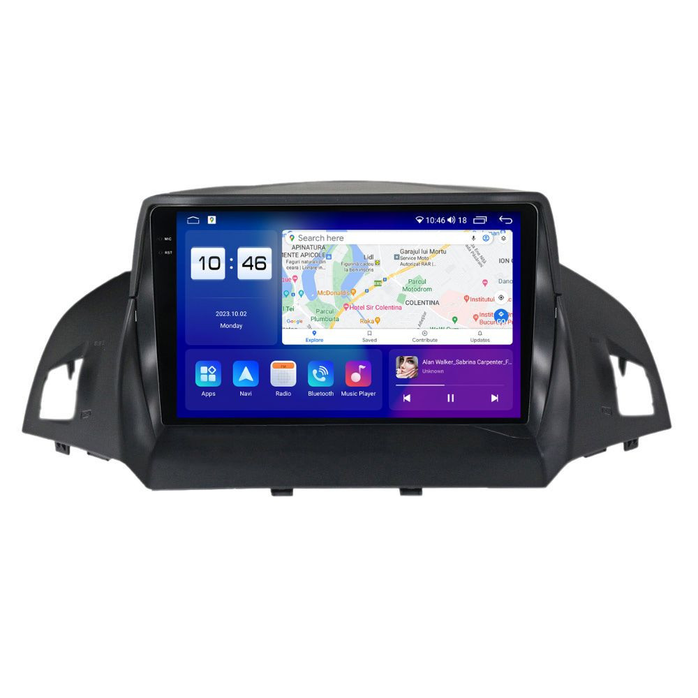 Navigatie dedicata cu Android Ford C-Max II / Grand C-Max 2010 - 2019, 8GB RAM, Radio GPS Dual Zone, Display 2K QLED 9.5