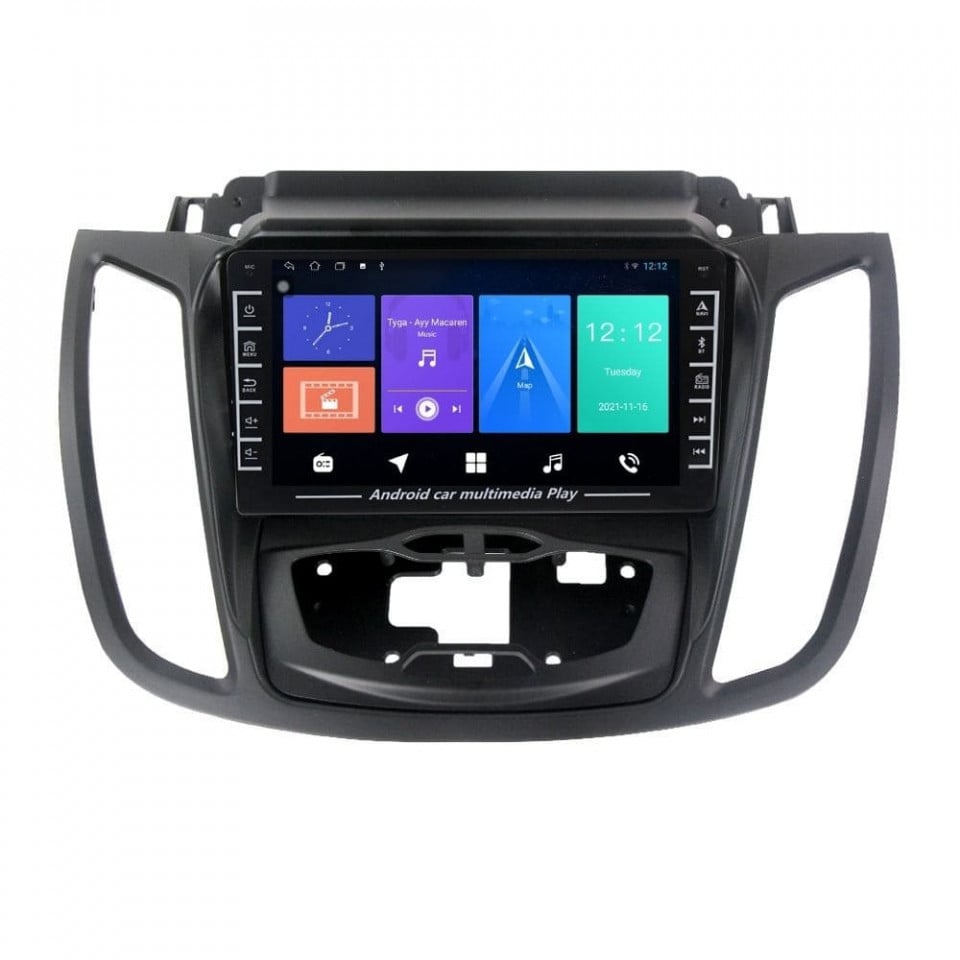 Navigatie dedicata cu Android Ford C-Max II / Grand C-Max 2010 - 2019 cu navigatie originala, 1GB RAM, Radio GPS Dual Zone, Display HD IPS 8