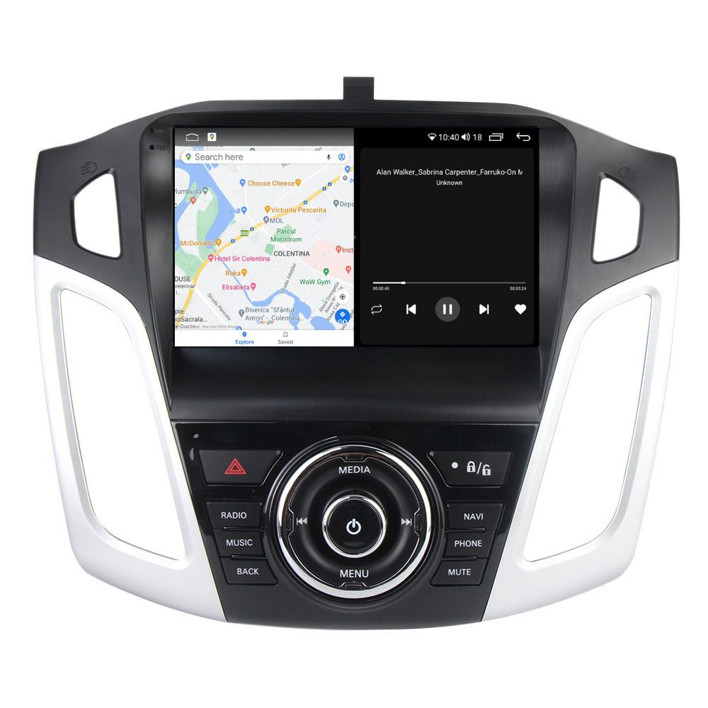 Navigatie dedicata cu Android Ford Focus III 2011 - 2018, 8GB RAM, Radio GPS Dual Zone, Display 2K QLED 9.5