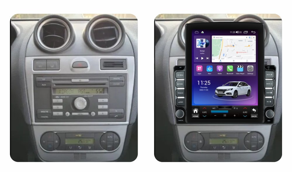 Navigatie dedicata cu Android Ford Fusion 2005 - 2012, 8GB RAM, Radio GPS Dual Zone, Touchscreen IPS 9.7