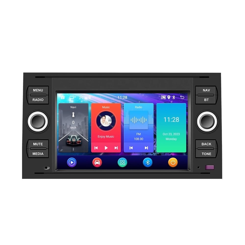 Navigatie dedicata cu Android Ford Galaxy 2006 - 2008 , negru, 2GB RAM, Radio GPS Dual Zone, Display HD IPS 7