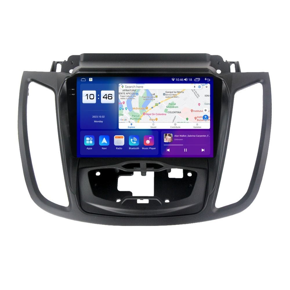 Navigatie dedicata cu Android Ford Kuga II 2012 - 2019 cu navigatie originala, 8GB RAM, Radio GPS Dual Zone, Display 2K QLED 9.5