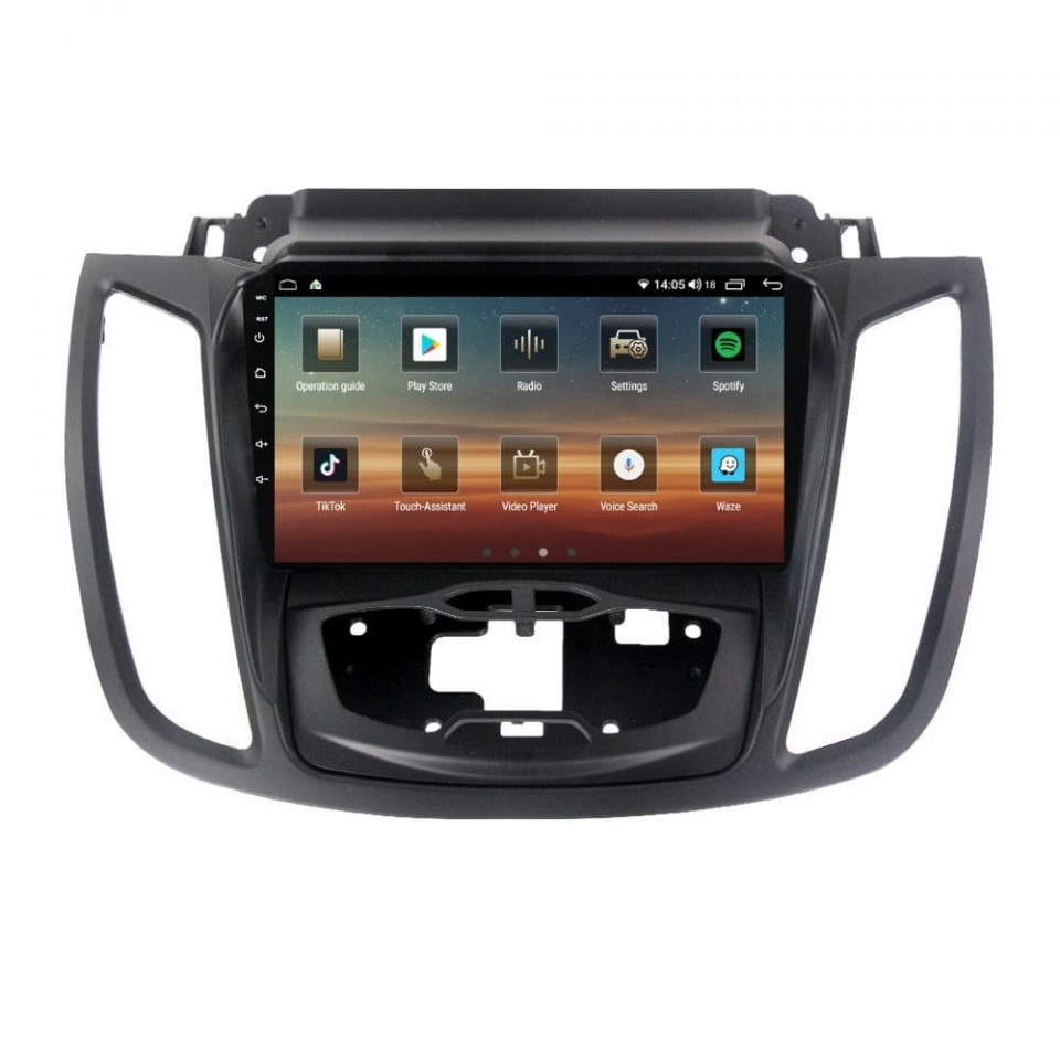 Navigatie dedicata cu Android Ford Kuga II 2012 - 2019 cu navigatie originala, 4GB RAM, Radio GPS Dual Zone, Display HD QLED 9