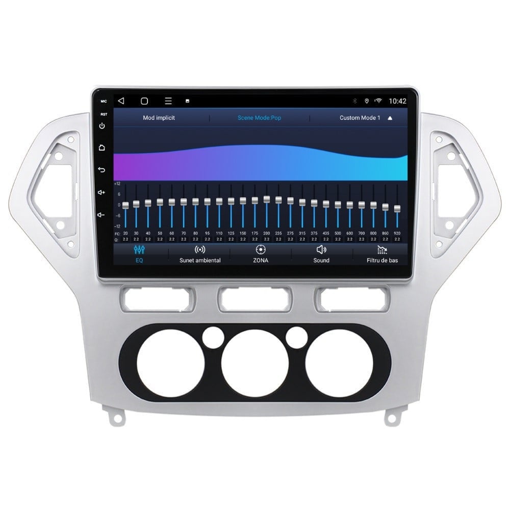 Navigatie dedicata cu Android Ford Mondeo IV 2007 - 2011, clima manuala, 3GB RAM, Radio GPS Dual Zone, Display HD QLED 10