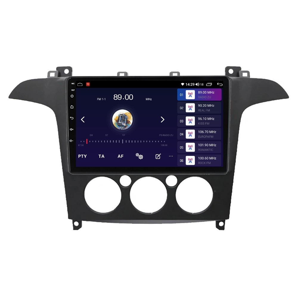 Navigatie dedicata cu Android Ford S-Max I / Galaxy II 2006 - 2015, clima manuala, 2GB RAM, Radio GPS Dual Zone, Display HD QLED 9