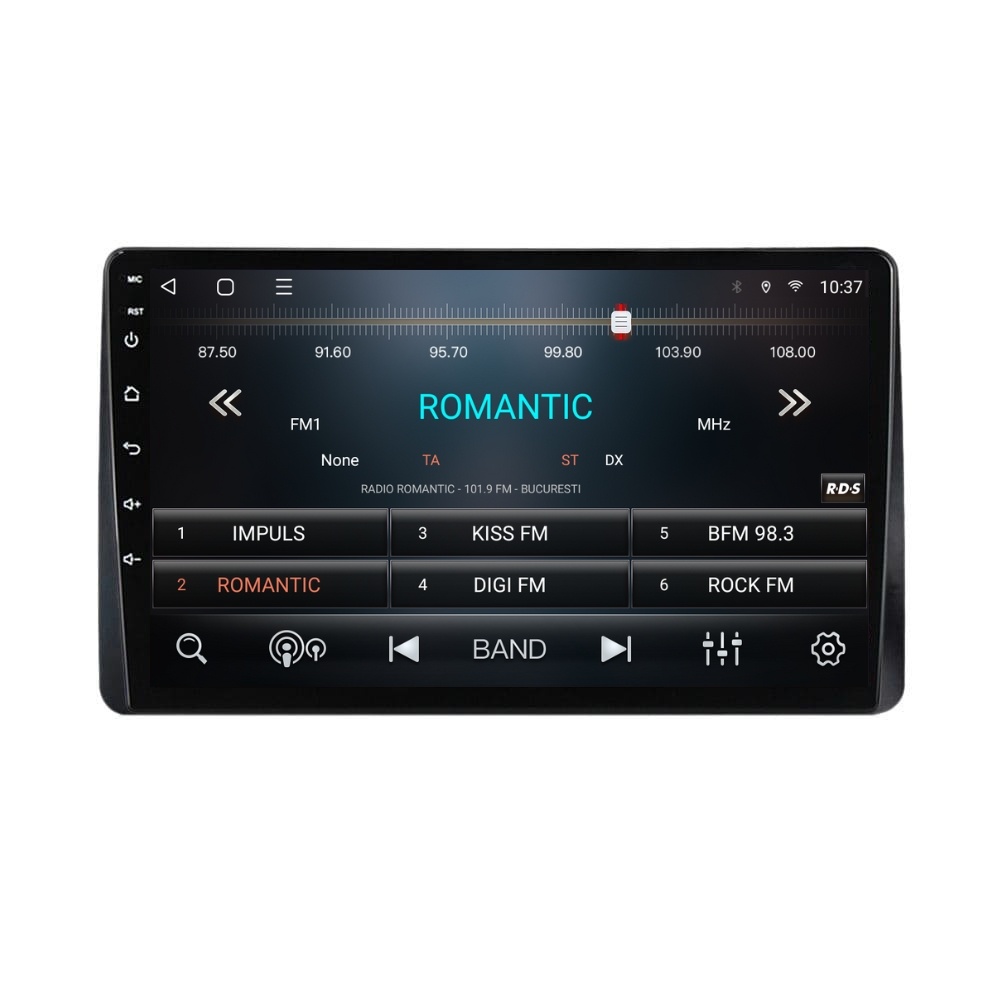 Navigatie dedicata cu Android Ford Transit / Tourneo Courier 2014 - 2023 fara ecran din fabrica, 3GB RAM, Radio GPS Dual Zone, Display HD QLED 9