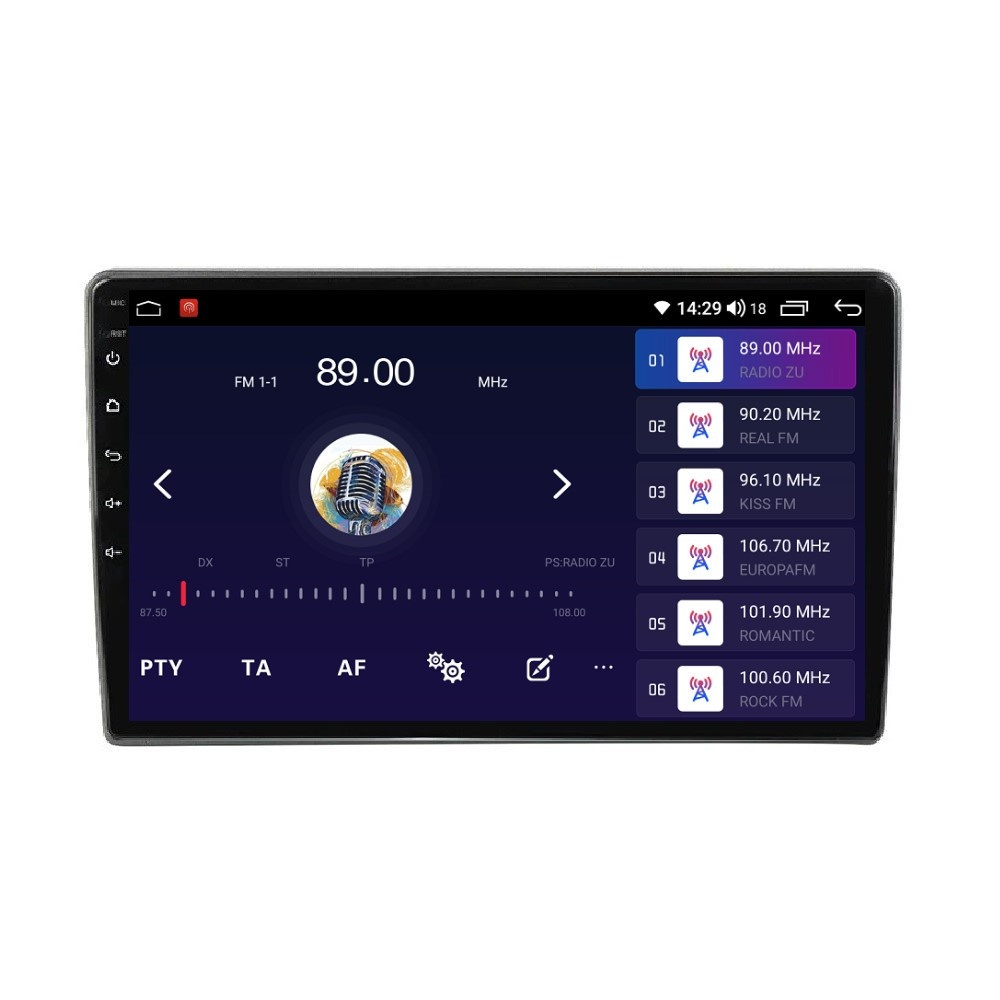 Navigatie dedicata cu Android Ford Transit / Tourneo Courier 2014 - 2023 cu ecran din fabrica, 2GB RAM, Radio GPS Dual Zone, Display HD QLED 9