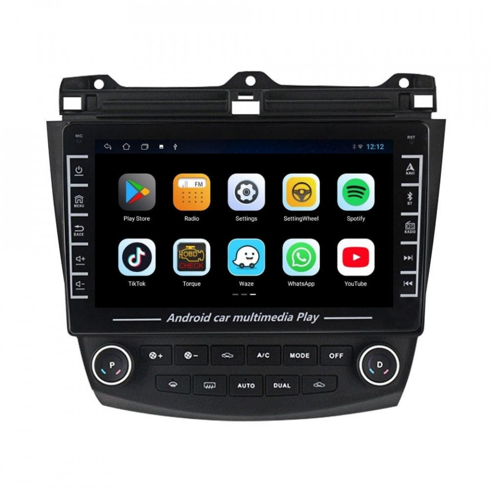 Navigatie dedicata cu Android Honda Accord VII 2003 - 2008, 1GB RAM, Radio GPS Dual Zone, Display HD IPS 8