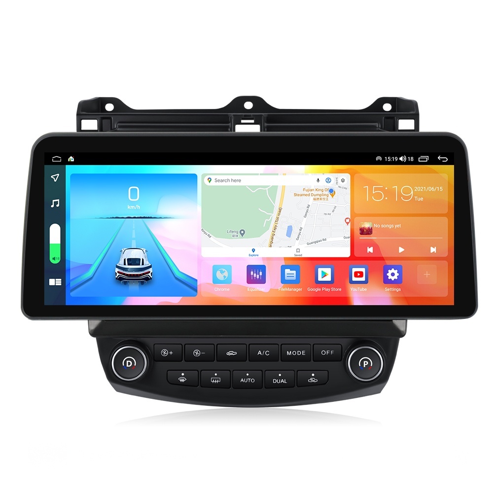 Navigatie dedicata cu Android Honda Accord VII 2003 - 2008 benzina, 4GB RAM, Radio GPS Dual Zone, Display QLED 12.3