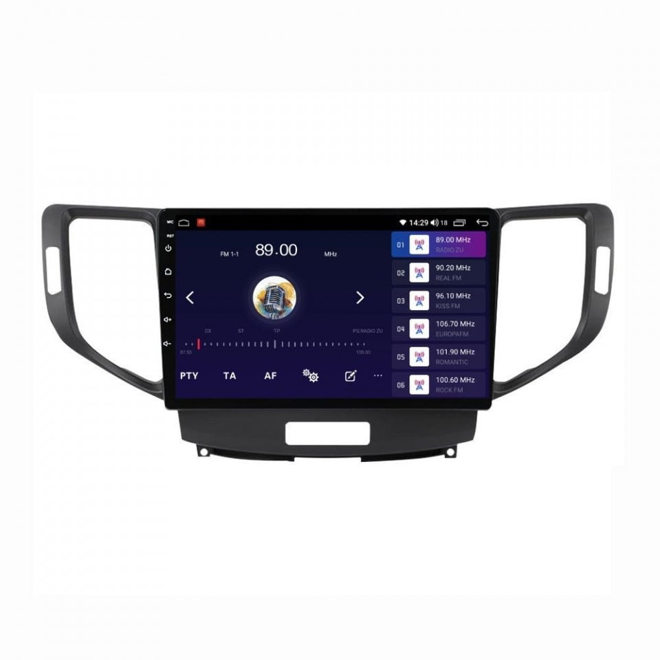 Navigatie dedicata cu Android Honda Accord VIII 2008 - 2012, 8GB RAM, Radio GPS Dual Zone, Display HD QLED 9