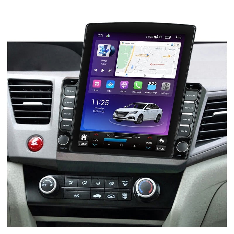 Navigatie dedicata cu Android Honda Civic IX Sedan 2011 - 2015, 8GB RAM, Radio GPS Dual Zone, Touchscreen IPS 9.7