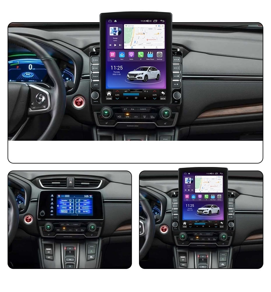 Navigatie dedicata cu Android Honda CR-V VI dupa 2022, 4GB RAM, Radio GPS Dual Zone, Touchscreen IPS 9.7