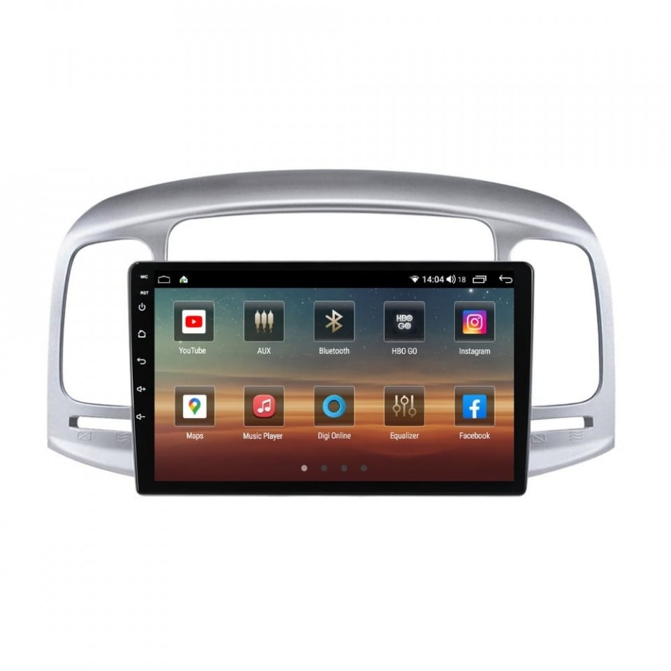 Navigatie dedicata cu Android Hyundai Accent III 2005 - 2010, 6GB RAM, Radio GPS Dual Zone, Display HD QLED 9