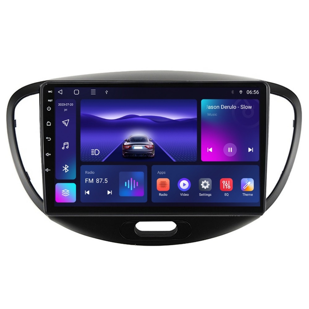 Navigatie dedicata cu Android Hyundai i10 2007 - 2013, 2GB RAM, Radio GPS Dual Zone, Display HD QLED 9
