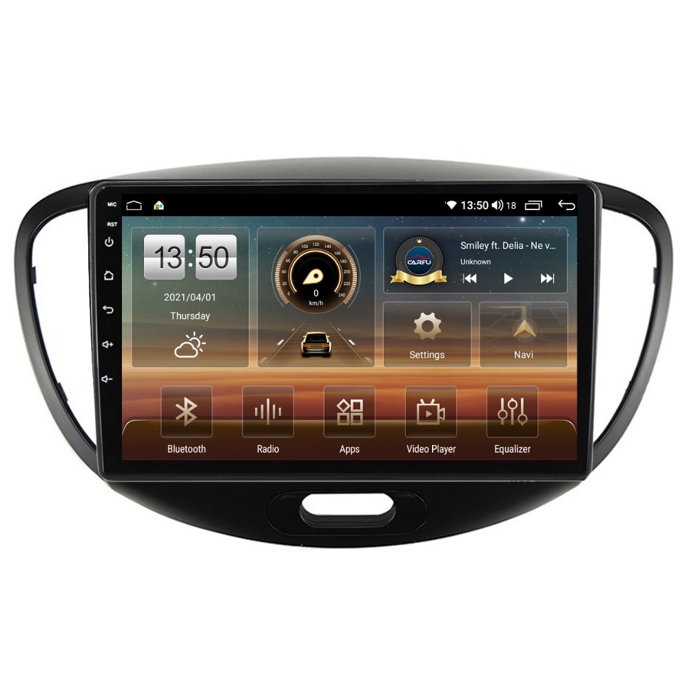 Navigatie dedicata cu Android Hyundai i10 2007 - 2013, 4GB RAM, Radio GPS Dual Zone, Display HD QLED 9