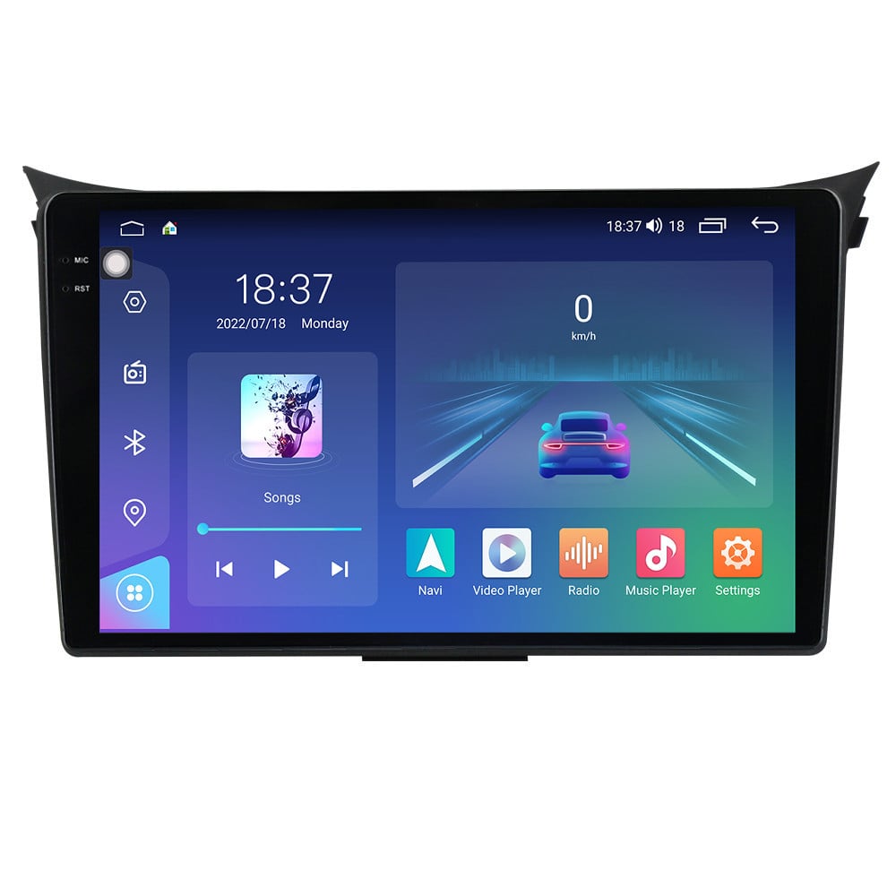 Navigatie dedicata cu Android Hyundai i30 2011 - 2017, 8GB RAM, Radio GPS Dual Zone, Display 2K QLED 9.5