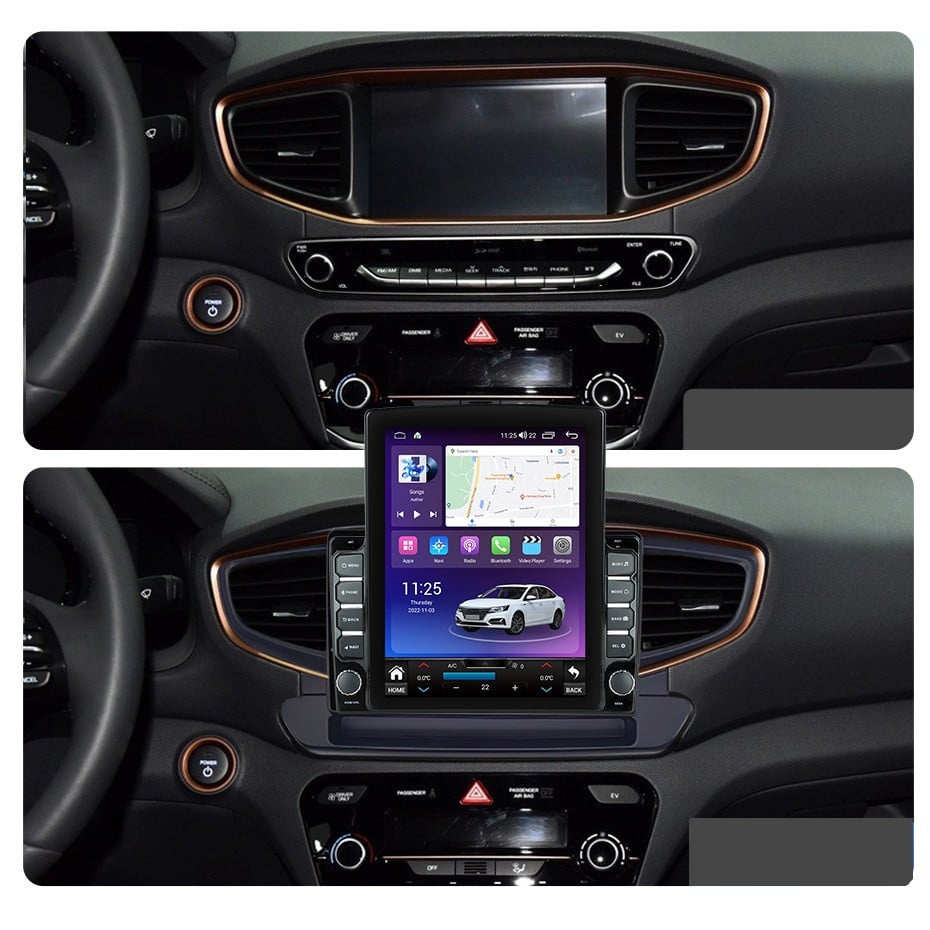 Navigatie dedicata cu Android Hyundai Ioniq (AE) 2016 - 2019, 4GB RAM, Radio GPS Dual Zone, Touchscreen IPS 9.7