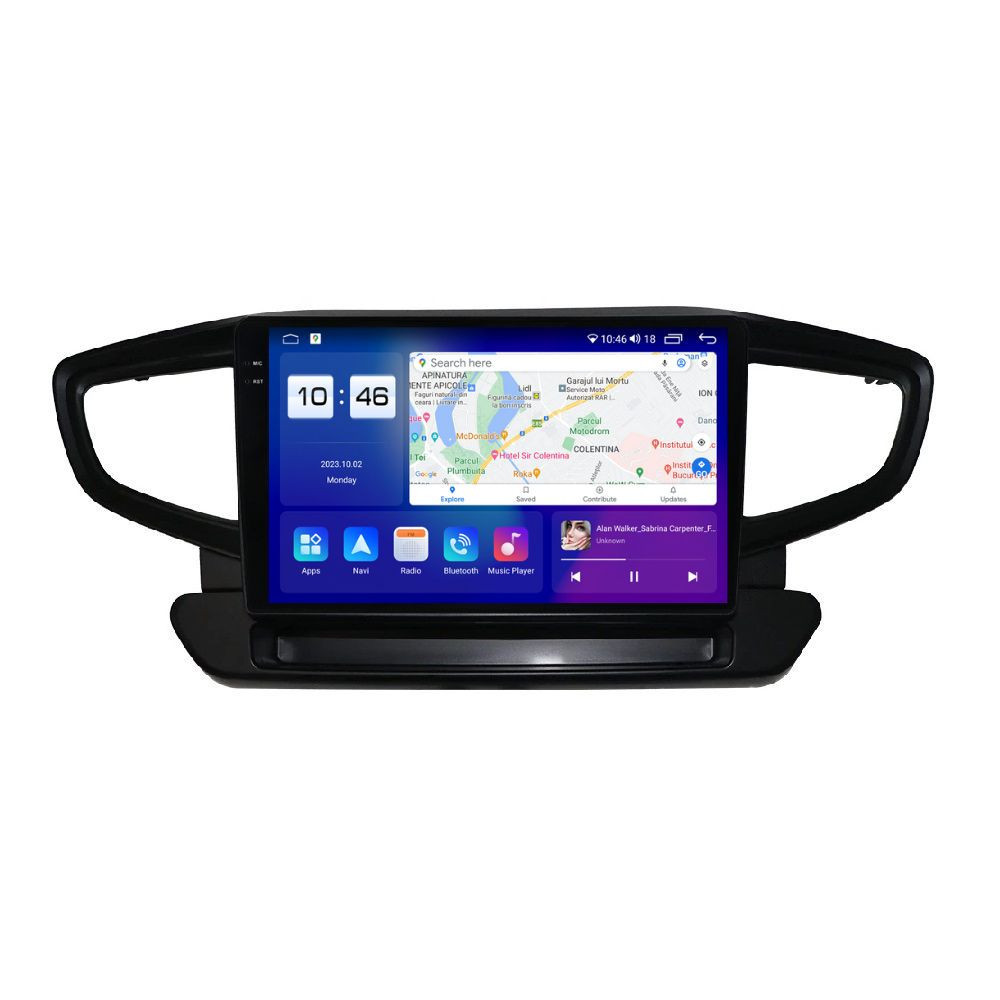 Navigatie dedicata cu Android Hyundai Ioniq (AE) 2016 - 2019, 8GB RAM, Radio GPS Dual Zone, Display 2K QLED 9.5