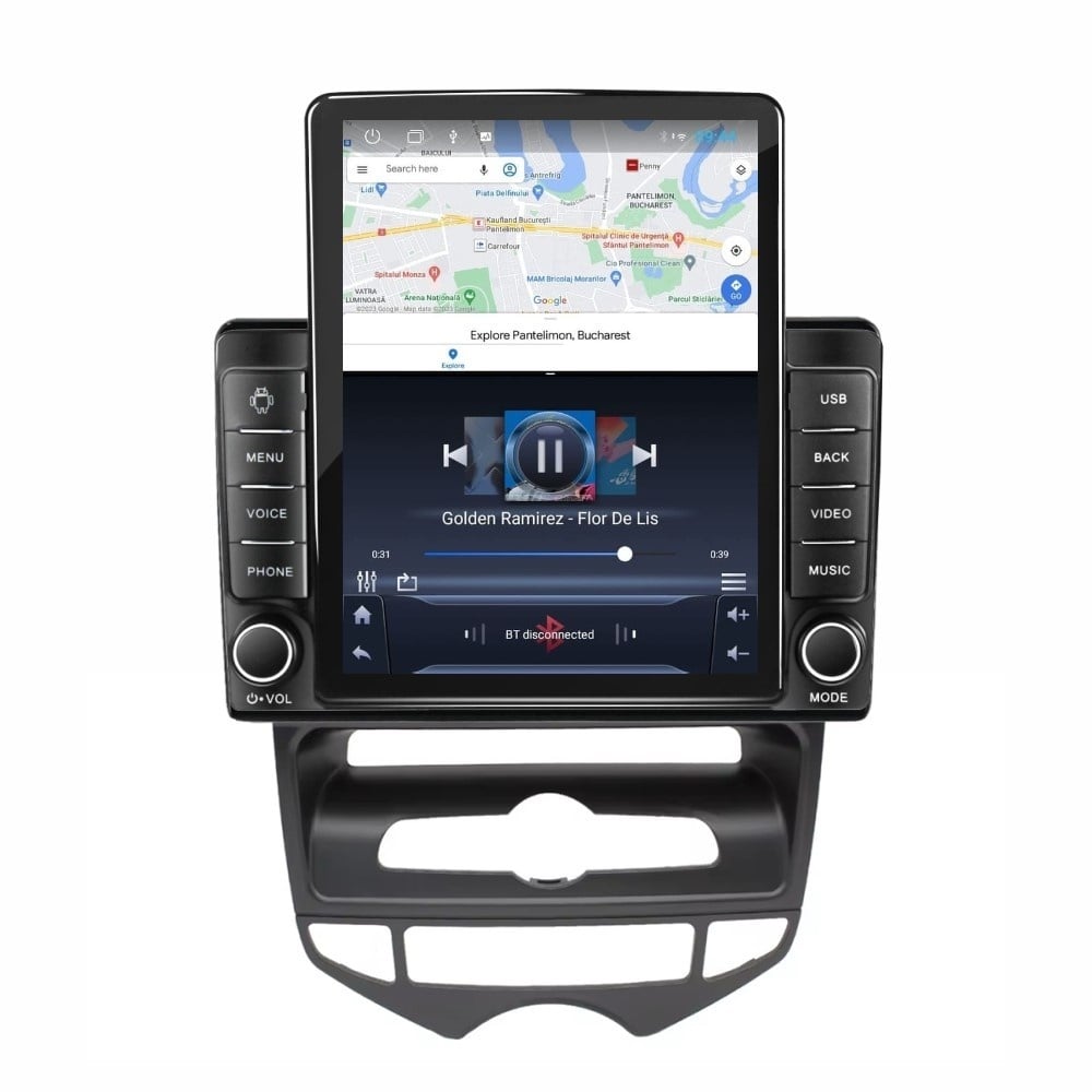 Navigatie dedicata cu Android Hyundai ix20 2010 - 2019, clima automata, 1GB RAM, Radio GPS Dual Zone, Touchscreen IPS 9.7