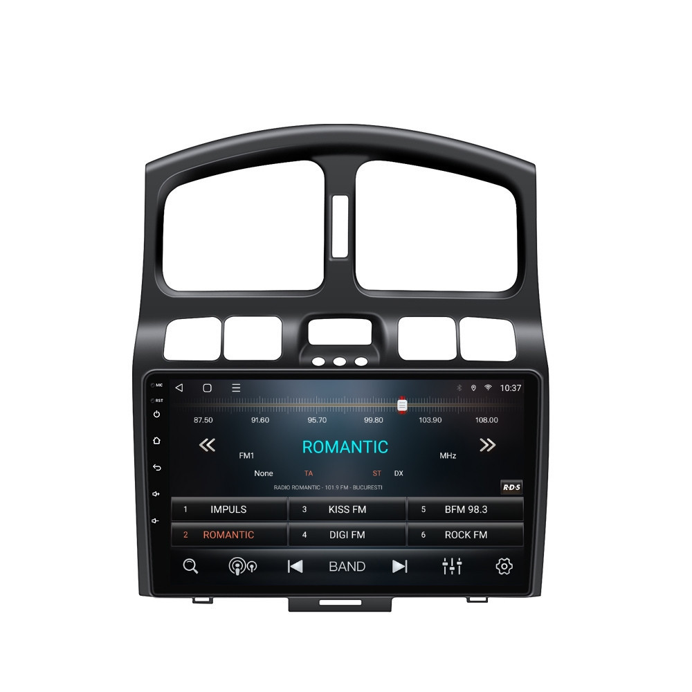 Navigatie dedicata cu Android Hyundai Santa Fe I 2000 - 2006, 2GB RAM, Radio GPS Dual Zone, Display HD QLED 9