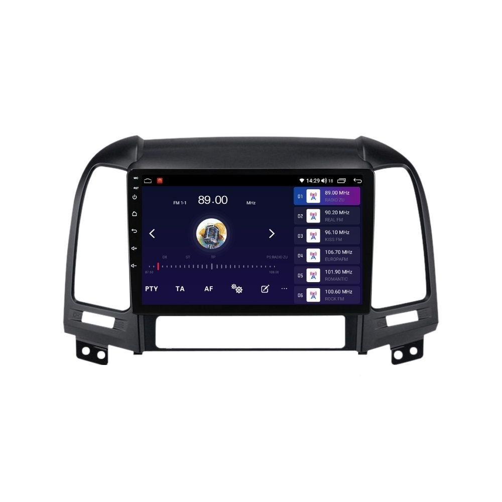 Navigatie dedicata cu Android Hyundai Santa Fe II 2006 - 2012, 4GB RAM, Radio GPS Dual Zone, Display HD QLED 9" Touchscreen, Internet Wi-Fi si slot SIM 4G, Bluetooth, MirrorLink, USB - Imagine 4