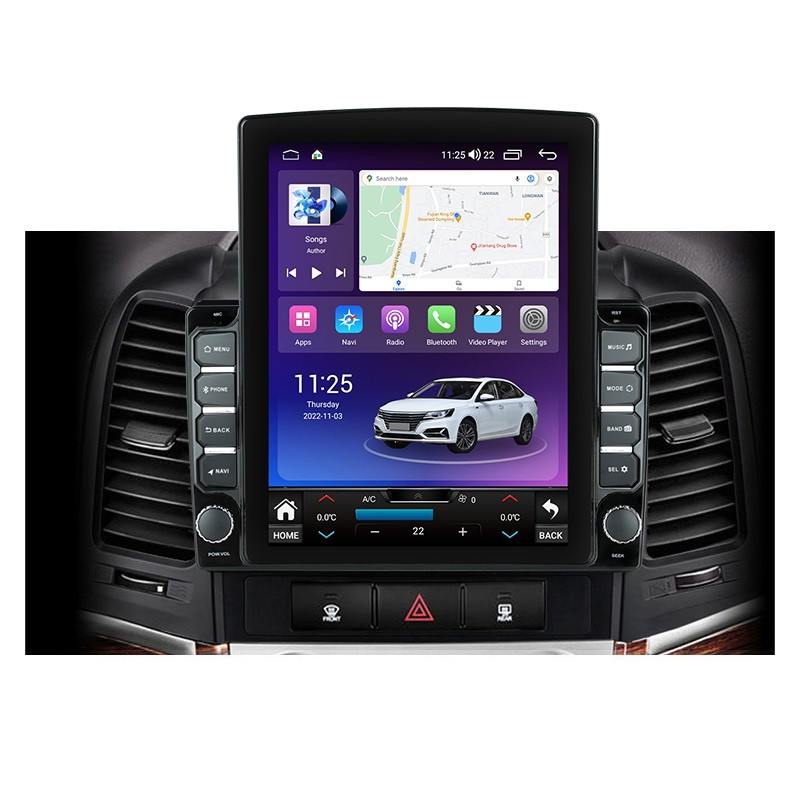 Navigatie dedicata cu Android Hyundai Santa Fe II 2006 - 2012, 4GB RAM, Radio GPS Dual Zone, Touchscreen IPS 9.7