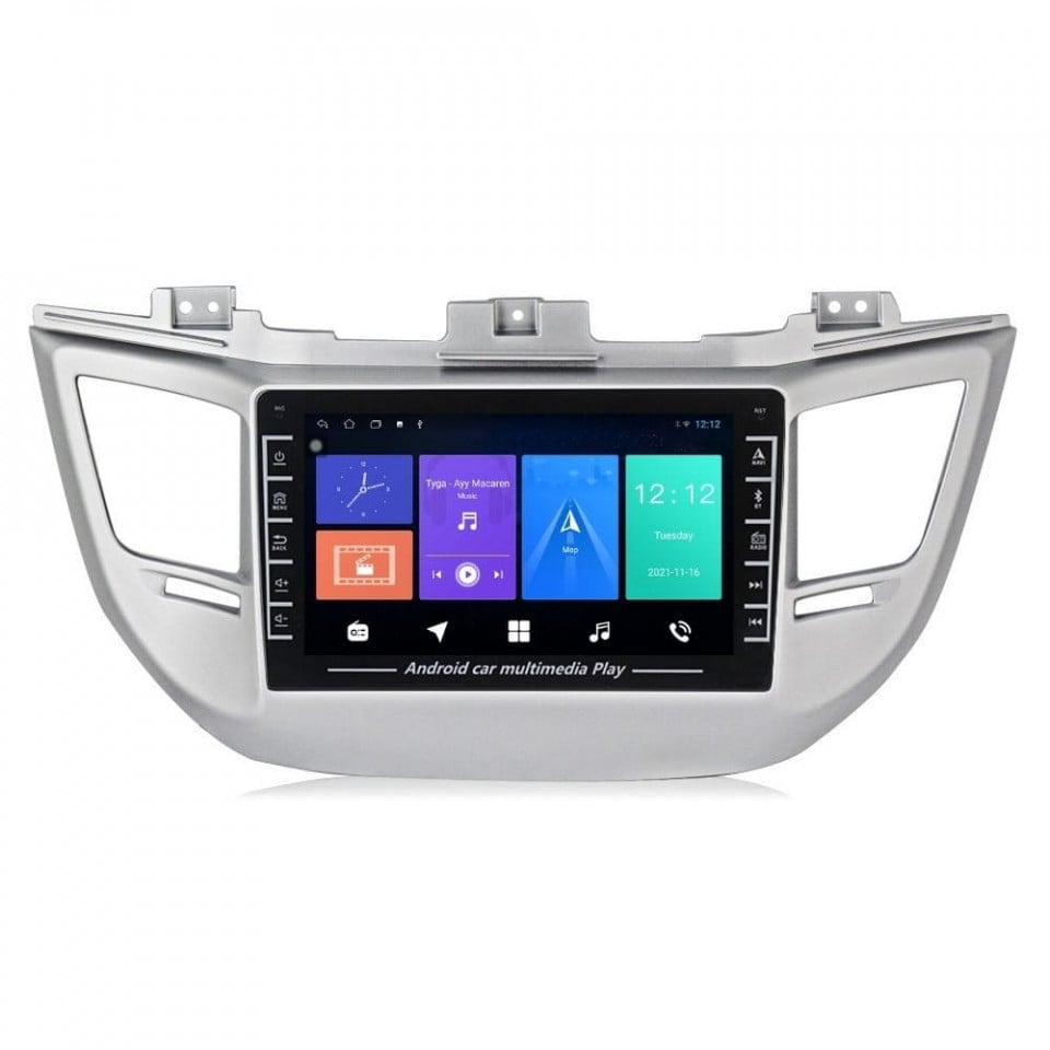 Navigatie dedicata cu Android Hyundai Tucson 2015 - 2018, 1GB RAM, Radio GPS Dual Zone, Display HD IPS 8