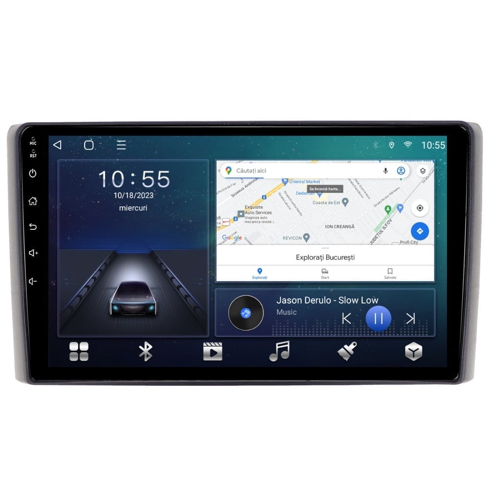 Navigatie dedicata cu Android Iveco Daily 2006 - 2014, 3GB RAM, Radio GPS Dual Zone, Display HD QLED 9