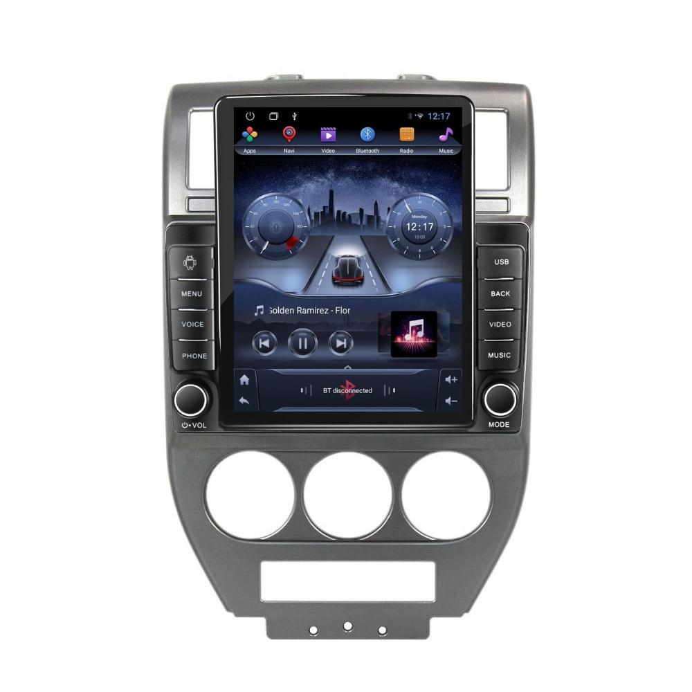 Navigatie dedicata cu Android Jeep Compass I 2006 - 2010, 1GB RAM, Radio GPS Dual Zone, Touchscreen IPS 9.7