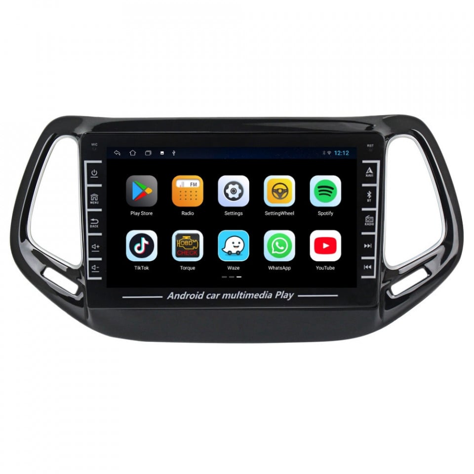 Navigatie dedicata cu Android Jeep Compass II 2016 - 2021, 1GB RAM, Radio GPS Dual Zone, Display HD IPS 8