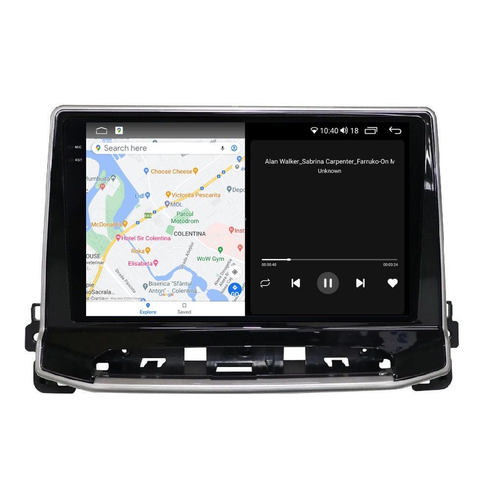 Navigatie dedicata cu Android Jeep Compass II dupa 2021, 4GB RAM, Radio GPS Dual Zone, Display 2K QLED 10.36