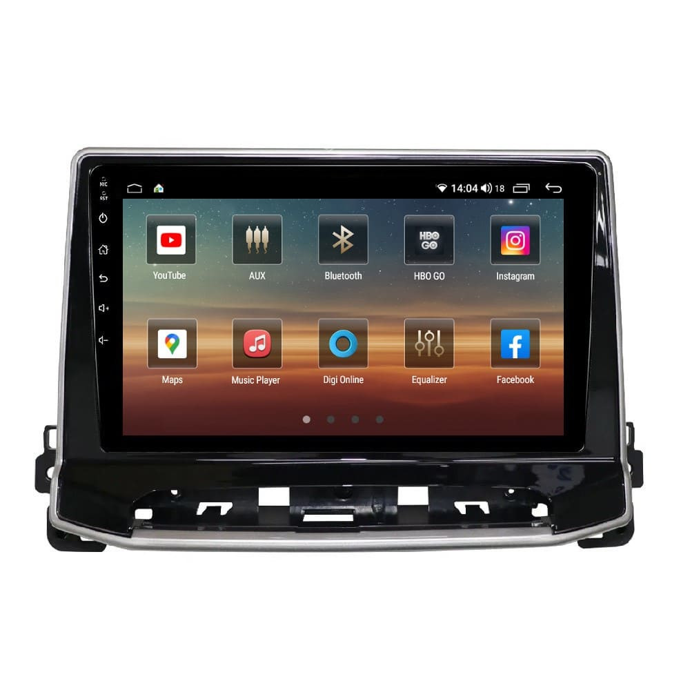 Navigatie dedicata cu Android Jeep Compass II dupa 2021, 6GB RAM, Radio GPS Dual Zone, Display HD QLED 10