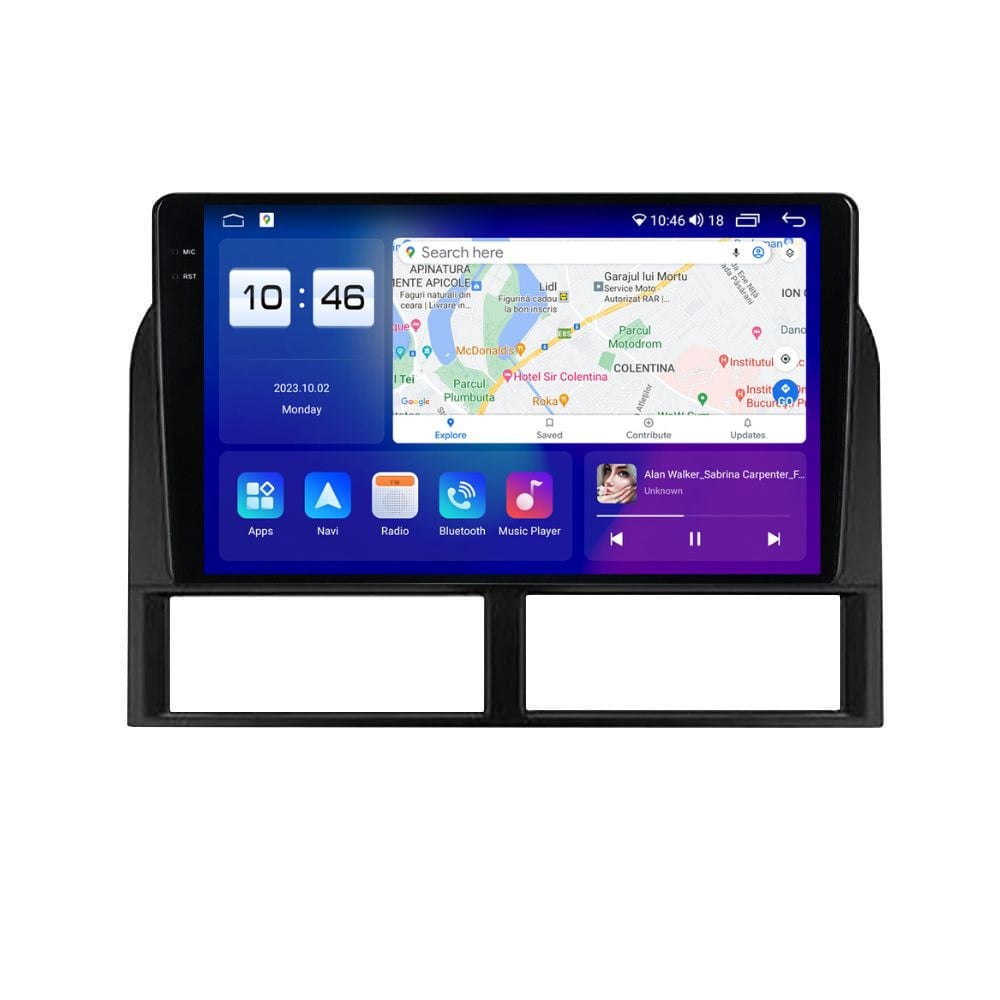 Navigatie dedicata cu Android Jeep Grand Cherokee II 1998 - 2005, 4GB RAM, Radio GPS Dual Zone, Display 2K QLED 9.5