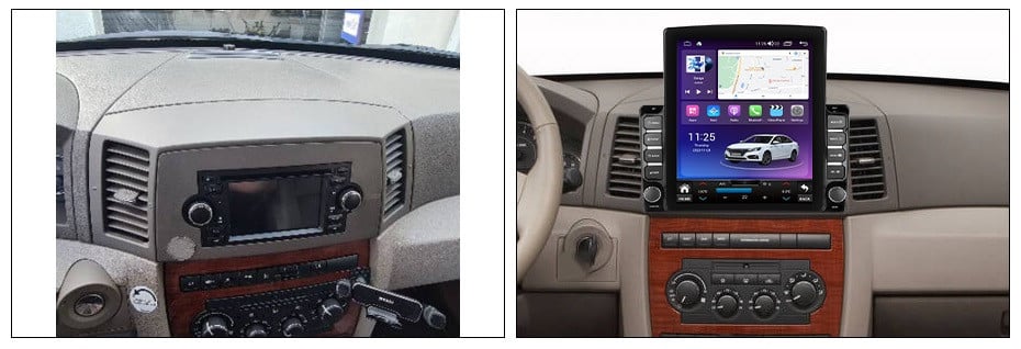 Navigatie dedicata cu Android Jeep Grand Cherokee III 2004 - 2007 fara navigatie originala, 8GB RAM, Radio GPS Dual Zone, Touchscreen IPS 9.7