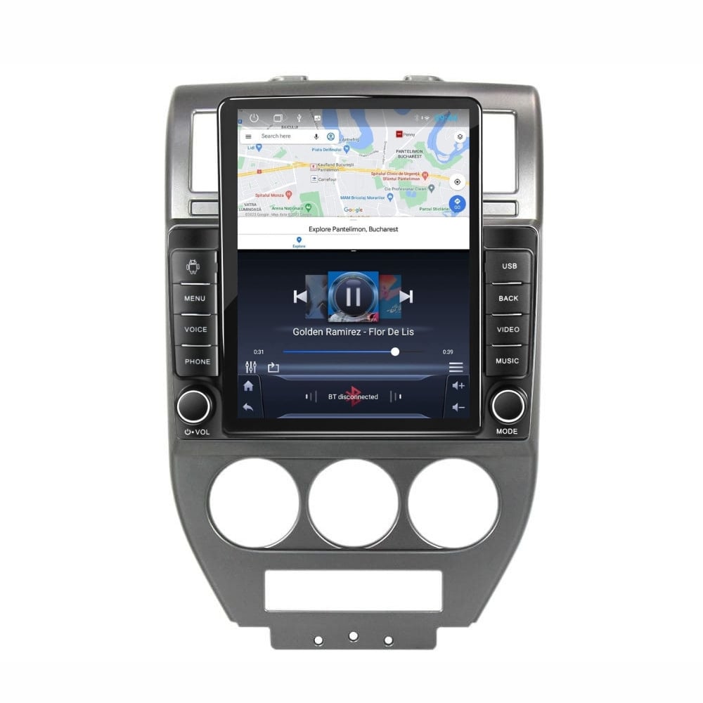 Navigatie dedicata cu Android Jeep Patriot I 2006 - 2010, 1GB RAM, Radio GPS Dual Zone, Touchscreen IPS 9.7