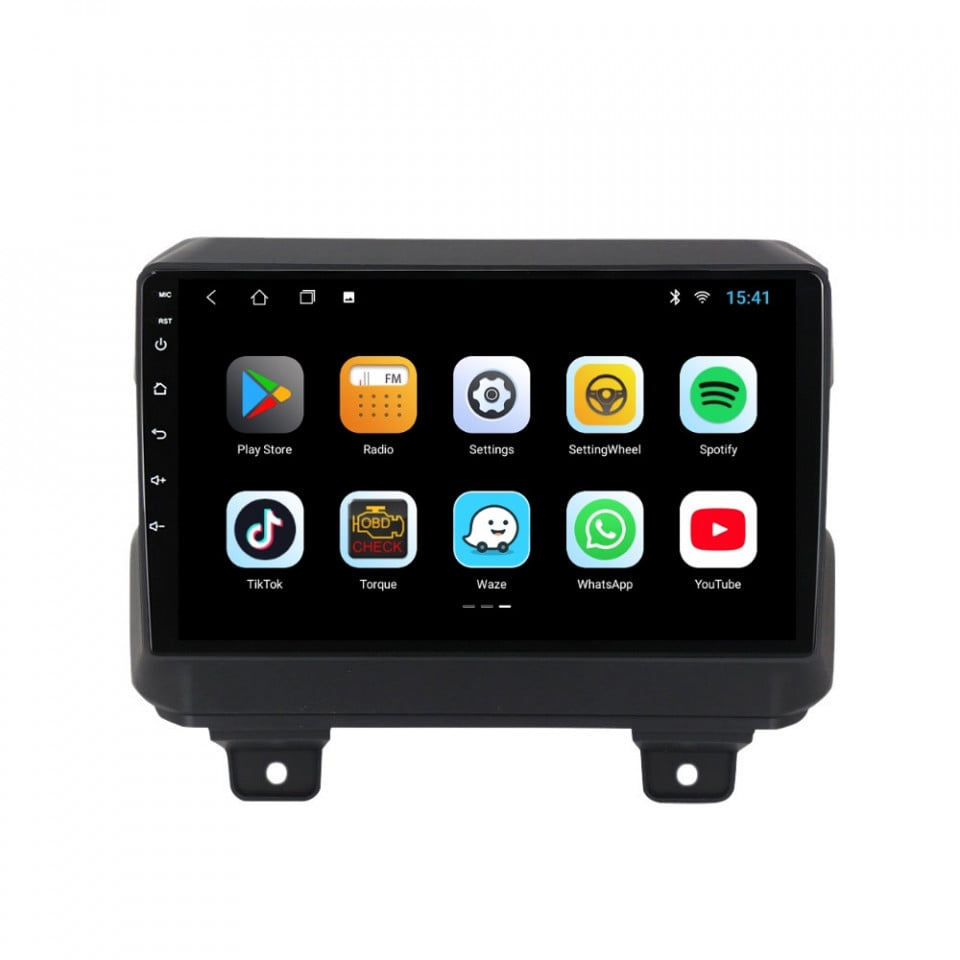 Navigatie dedicata cu Android Jeep Wrangler IV dupa 2018, 2GB RAM, Radio GPS Dual Zone, Display HD IPS 9