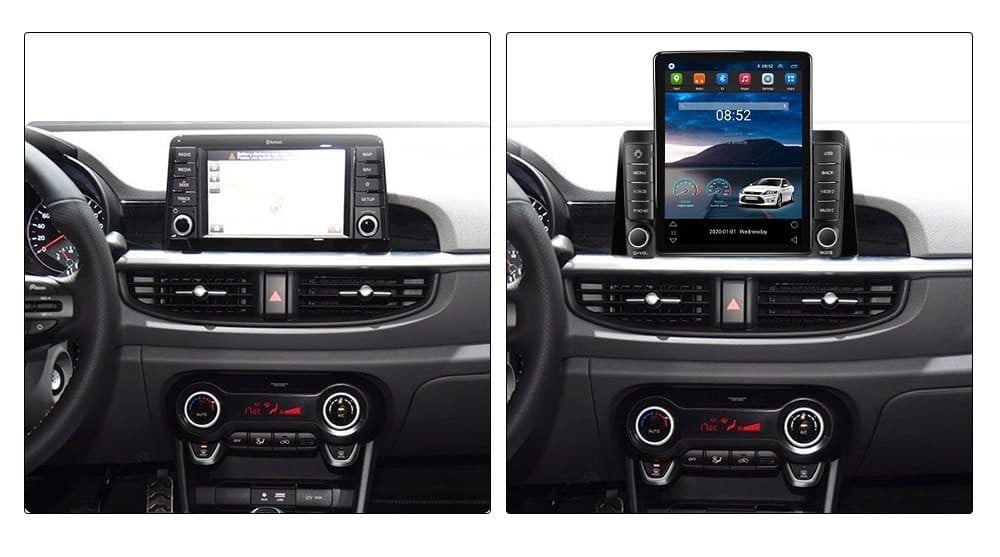 Navigatie dedicata cu Android Kia Picanto dupa 2017, 1GB RAM, Radio GPS Dual Zone, Touchscreen IPS 9.7