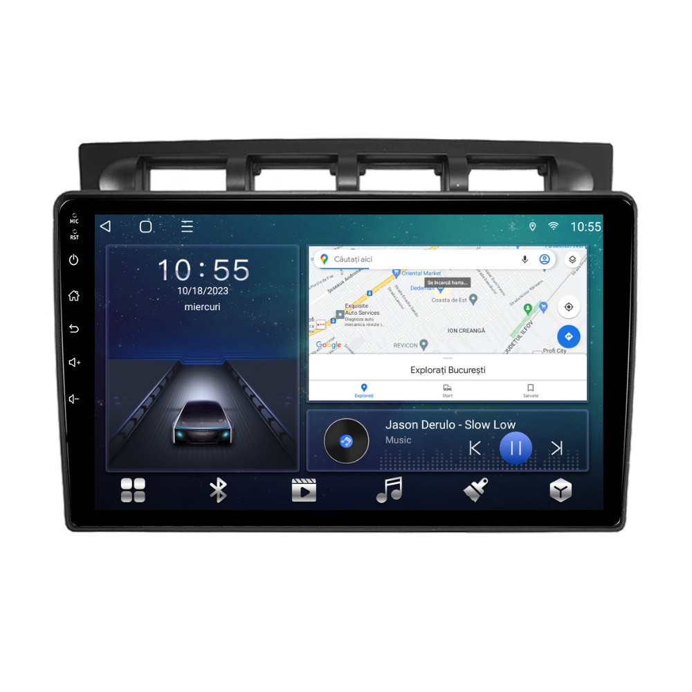 Navigatie dedicata cu Android Kia Picanto I 2004 - 2007, 2GB RAM, Radio GPS Dual Zone, Display HD QLED 9