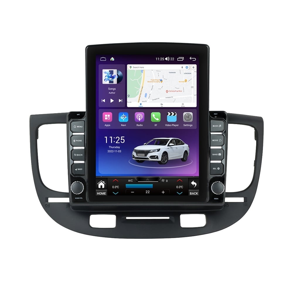 Navigatie dedicata cu Android Kia Rio II 2005 - 2011, 8GB RAM, Radio GPS Dual Zone, Touchscreen IPS 9.7