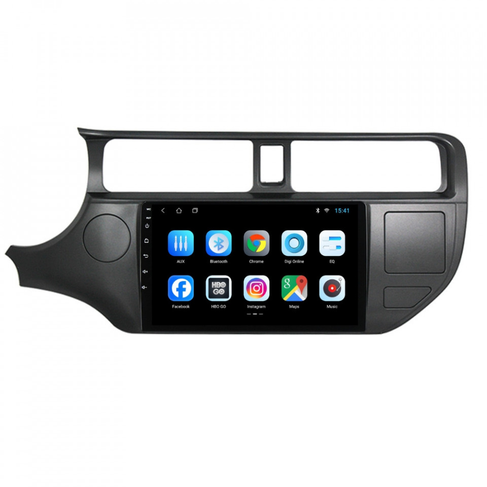 Navigatie dedicata cu Android Kia Rio III 2011 - 2014, 1GB RAM, Radio GPS Dual Zone, Display HD IPS 9