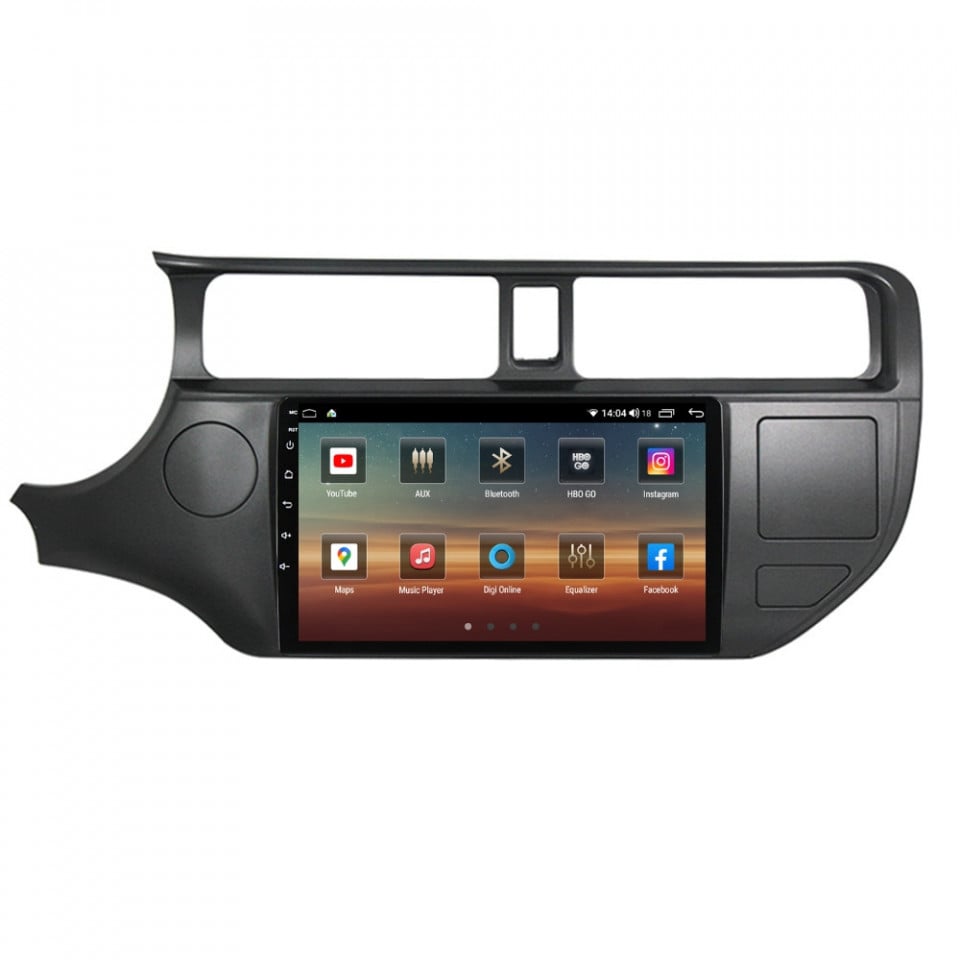 Navigatie dedicata cu Android Kia Rio III 2011 - 2014, 8GB RAM, Radio GPS Dual Zone, Display HD QLED 9