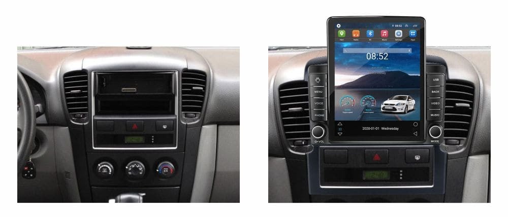 Navigatie dedicata cu Android KIA Sorento I 2006 - 2009, 2GB RAM, Radio GPS Dual Zone, Touchscreen IPS 9.7