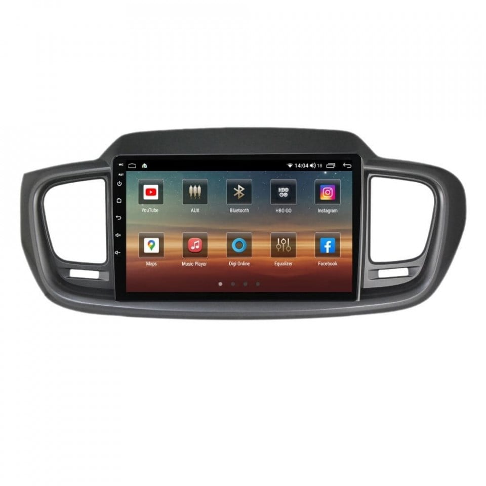 Navigatie dedicata cu Android KIA Sorento III 2015 - 2020, 4GB RAM, Radio GPS Dual Zone, Display HD QLED 10