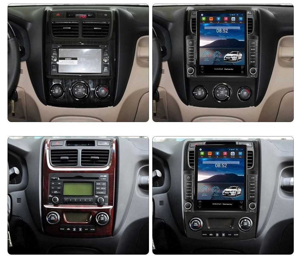 Navigatie dedicata cu Android KIA Sportage 2004 - 2010, 1GB RAM, Radio GPS Dual Zone, Touchscreen IPS 9.7" HD tip Tesla, Internet Wi-Fi, Bluetooth, MirrorLink, USB - Imagine 4