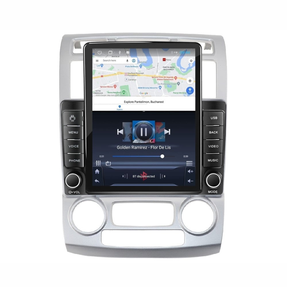 Navigatie dedicata cu Android KIA Sportage 2004 - 2010 fabricata in Coreea, 2GB RAM, Radio GPS Dual Zone, Touchscreen IPS 9.7